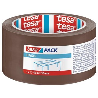 Balící páska "Basic 58571", hnědá, 50 mm x 66 m, TESA