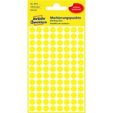 Kulaté etikety Avery, žluté, průměr 8 mm, 416 ks