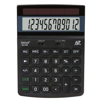 Stolní kalk.Rebell ECO 450-12-míst.,poloh.displej
