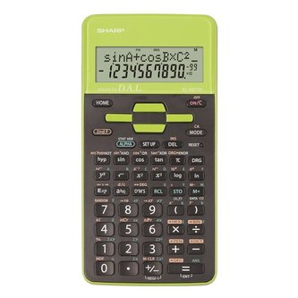 Vědecká kalkulačka Sharp EL-531TH, zelená