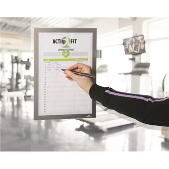 Prezentační rám "DURAFRAME® NOTE", stříbrná, A4, samolepicí, na poznámky, DURABLE