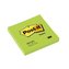 Bloček Post-it, 76x76 mm, neonově zelený, 6 ks