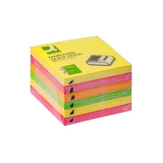 Z-bločky Q-connect, 76 x 76 mm, mix barev, 6 ks