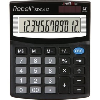 Kalkulačka stolní Rebell SDC412, nakl. displej