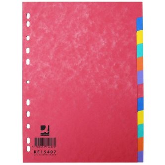Papír.rozlišovače Q-Connect-A4,lesklé,bar.,12listů