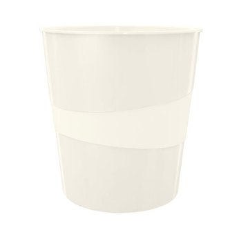 Odpadkový koš Leitz WOW, plastový, 15 l, bílý