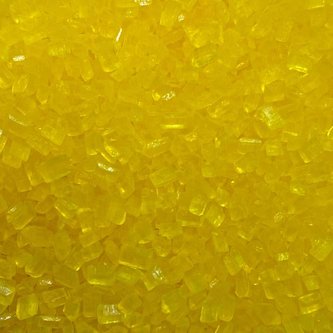 Cukrové krystalky 80g yellow - Scrumptious