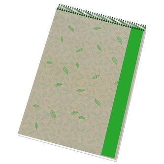Blok Ecology A5, se spirálou, 50 listů, čistý