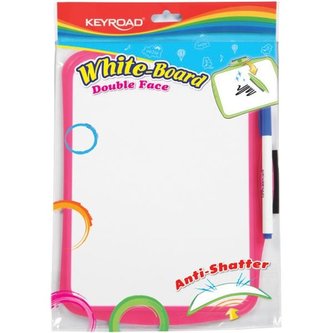 Oboustranně stíratelná tabulka KEYROAD, růžová