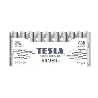 Alkal. baterie Tesla SILVER+ LR03, typ AAA, 10 ks