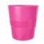 Odpadkový koš "Wow", metalická růžová, 15 l, LEITZ