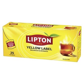 Čaj, černý, 25x2 g, TWININGS "Yellow label"