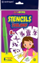 Šablony na foukací fixy CENTROPEN set B+