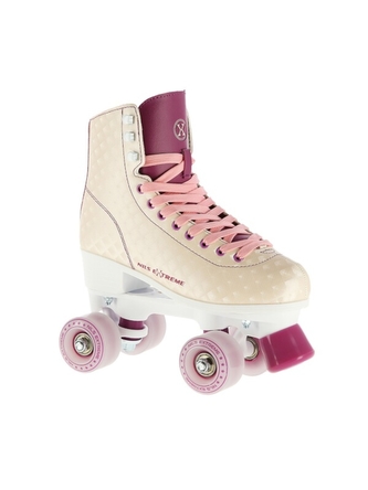 Nils extreme - Quad kolečkové brusle NQ14110 krémové velikost 42