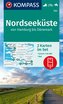 KOMPASS Wanderkarten-Set 723 Nordseeküste von Hamburg bis Dänemark (2 Karten) 1:50.000
