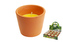 Repelentní citronella svíčka hnědá terakota 75 x 65 mm
