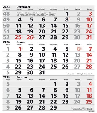 3-Monats-Planer XL Comfort 2024