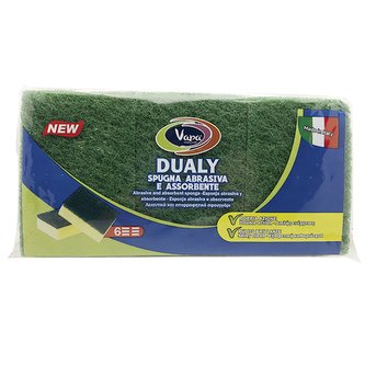 Vapa Dualy abrazivní kuchyňské houbičky 6ks Vapa Dualy abrazivní kuchyňské houbičky 6ks