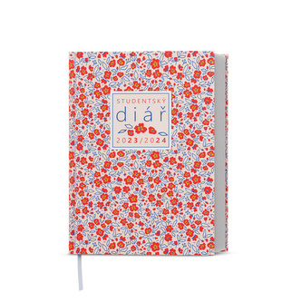 Týdenní diář 2024 Student V8 lamino kapesní Červený