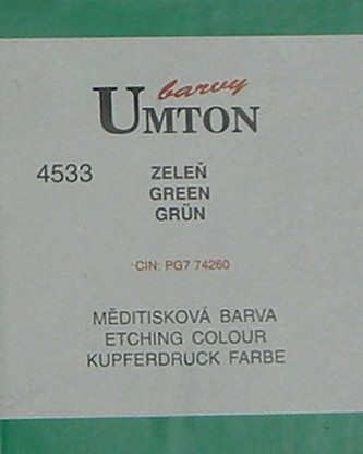 Měditisková barva Umton 130ml – zeleň