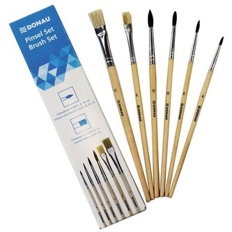 Sada štětců  - přírodní dřevo