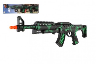Samopal jiskřící ARMY na setrvačník plast 62cm na kartě 18x67cm Samopal jiskřící ARMY na setrvačník plast 62cm na kartě 18x67cm