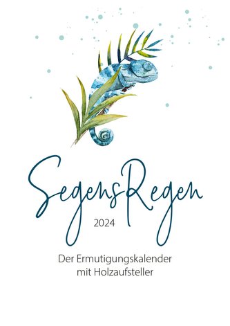 SegensRegen 2024 -Tischkalender mit Holzaufsteller