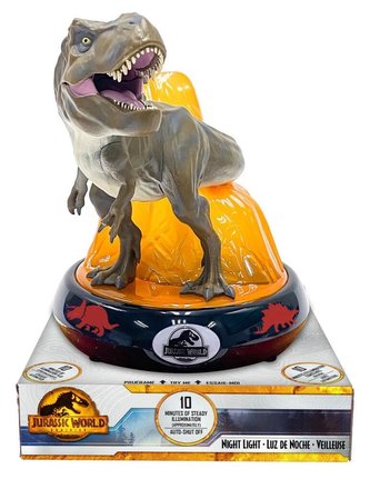 Dětské 3D noční světlo JURSKÝ SVĚT T-REX Dětské 3D noční světlo JURSKÝ SVĚT T-REX