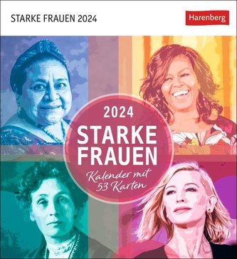 Starke Frauen Postkartenkalender 2024