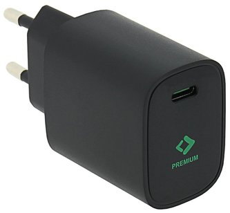 PATONA nabíječka/ USB-C/ vstup /100-240V/ výstup 5V/3.0A, 9V/2.22A, 12V/1.67A/ 20W Power delivery/ černá