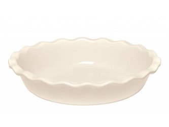 forma d26x5,5cm Emile Henry Pie dish koláč, slon.kost, keram.