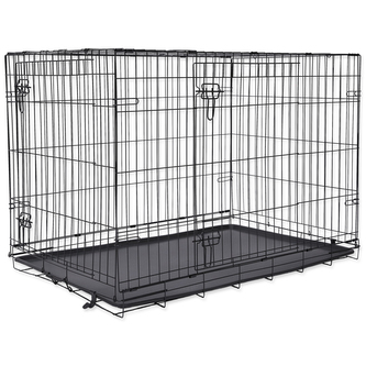 Klec DOG FANTASY skládací černá XL - 2x dveře