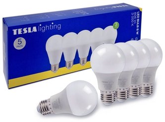 Tesla LED žárovka BULB 5ks E27/8W/230V/806lm/25 000h/3000K teplá bílá/220st