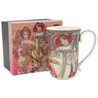 HOME ELEMENTS Hrnek 400 ml, Mucha Podzim