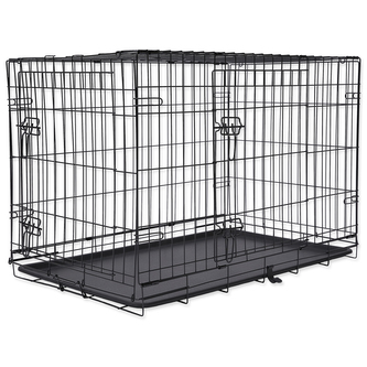 Klec DOG FANTASY skládací černá L - 2x dveře