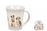 Porcelánový hrnek Dogs C 400 ml v papírovém košíku