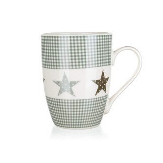 SUPER VALUE Hrnek keramický STARS 340 ml