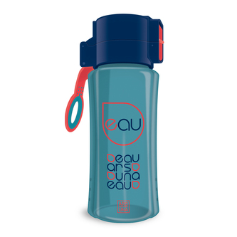 Fľaša plastová 450 ml - modro-oranžová