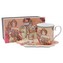 HOME ELEMENTS Hrnek 360 ml, s podtáckem, Mucha Jaro