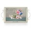 HOME DECOR Podnos plechový JARDIN 41 x 23 x 4,5/9 cm