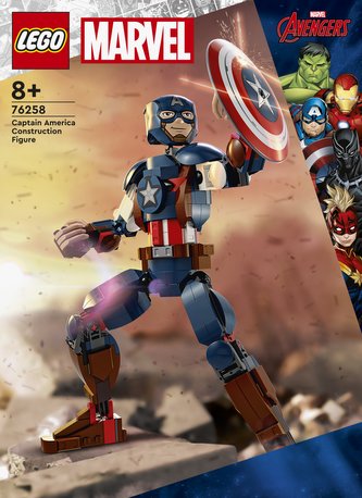 LEGO® Marvel 76258 Sestavitelná figurka: Captain America LEGO® Marvel 76258 Sestavitelná figurka: Captain America