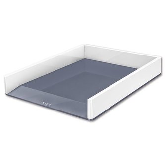 Dvoubarevný odkladač “Wow”, bílá, plast, LEITZ