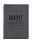 Terminplaner Lederlook 2024 Schwarz