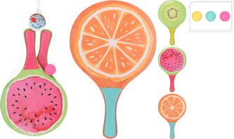 Tenis plážový OVOCE 2 pálky + míček