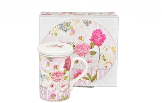 Porcelánový hrnek byliňák Rosa 300 ml v dárkové krabičce