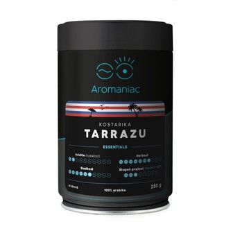 Káva Aromaniac Kostarika Tarrazu, zrnková, dóza, 250g