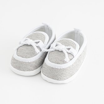 Kojenecké mokasíny-capáčky New Baby šedá 0-3 m - velikost 0-3 m