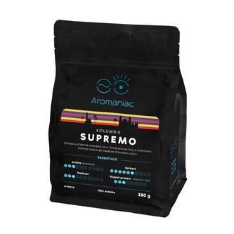 Káva Aromaniac Kolumbie Supremo, mletá, 250g