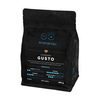 Káva Aromaniac Espresso Gusto - zrnková, 250g
