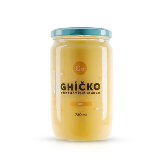 České ghíčko BIO Přepuštěné máslo ghí 720 ml